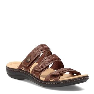 Clark Women's Laurie Ann Bella Leather Slide Sandal SZ‎ 8.5